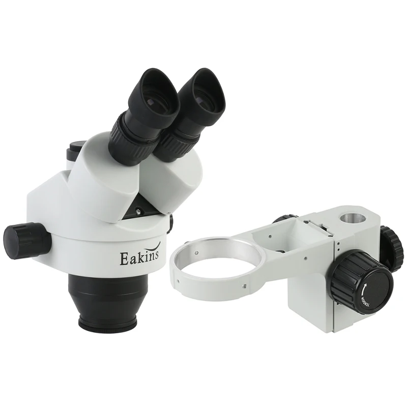 Trinocular Stereo Microscope 7X-45X - Cabeça de Microscópio Estéreo Trinocular com