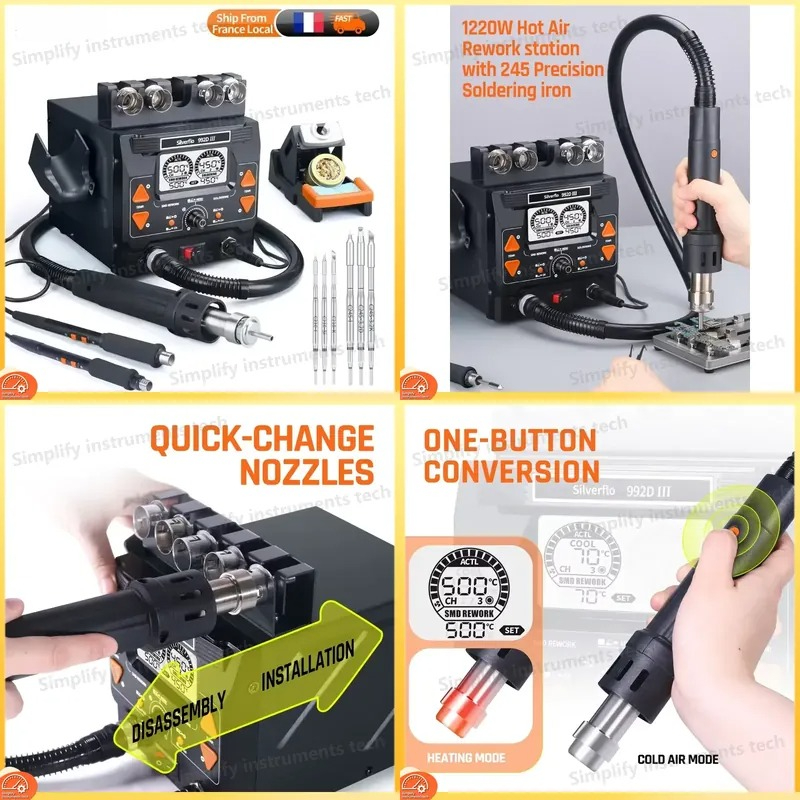 C210 Precision Soldering Station - Estação de Soldagem Silverflo 992D III
