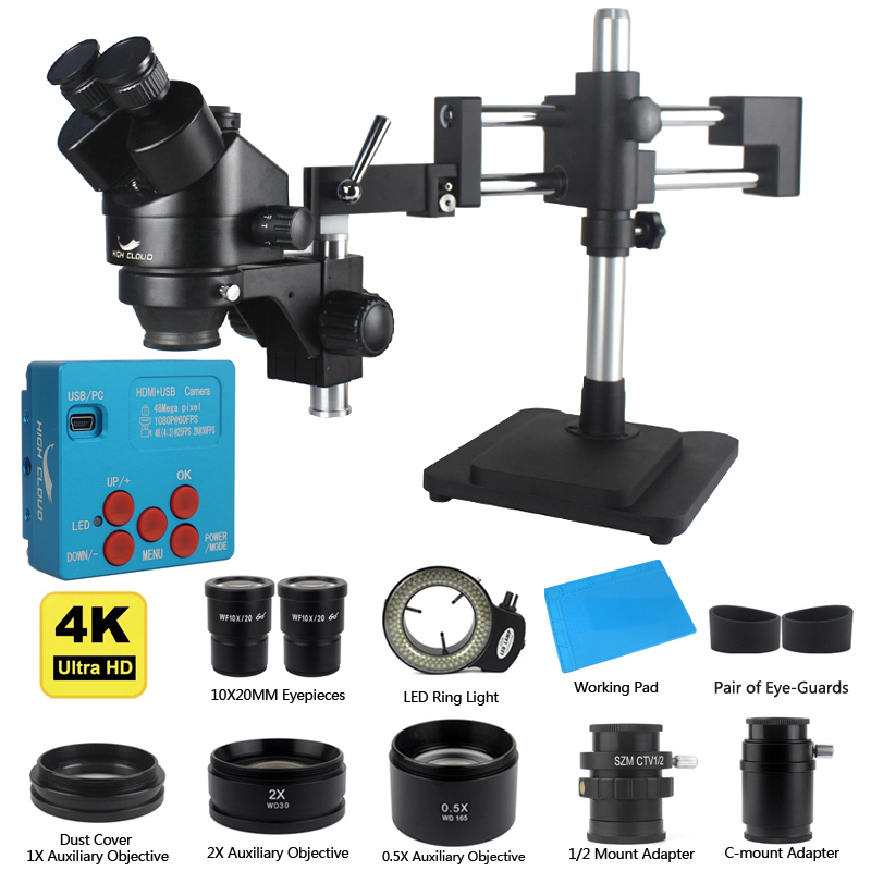 Simul-Focal Industrial Microscope 4K Hdmi - Câmera industrial 4k 48mp hdmi usb