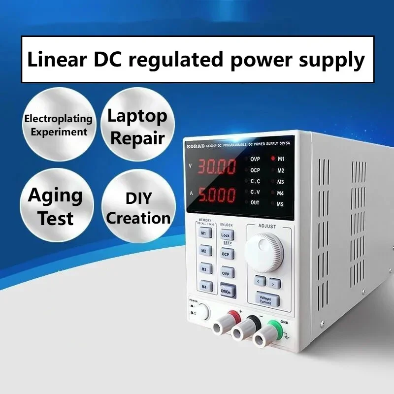 High Precision Dc Power Supply 30V 10A - Fonte de Alimentação DC Linear Regulada