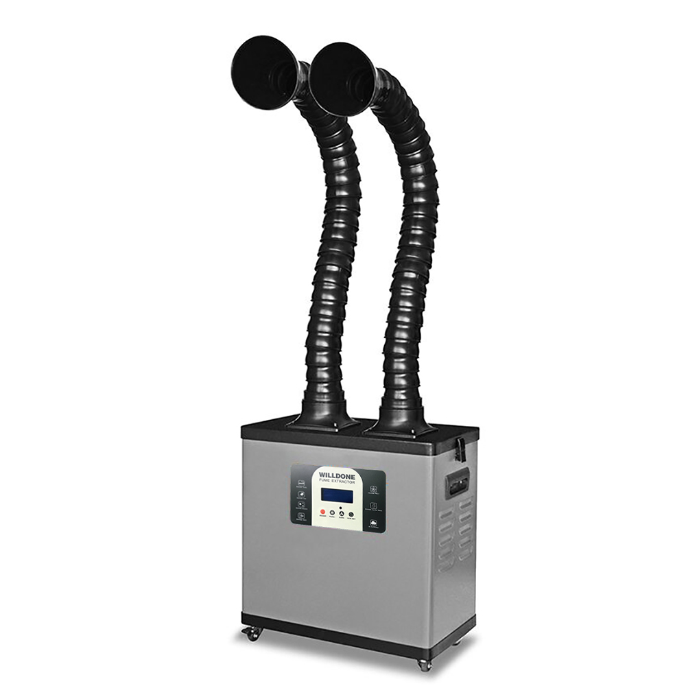 Fume Extractor Soldering Dual Arm - C200Y Portátil de Alta Potência Braços