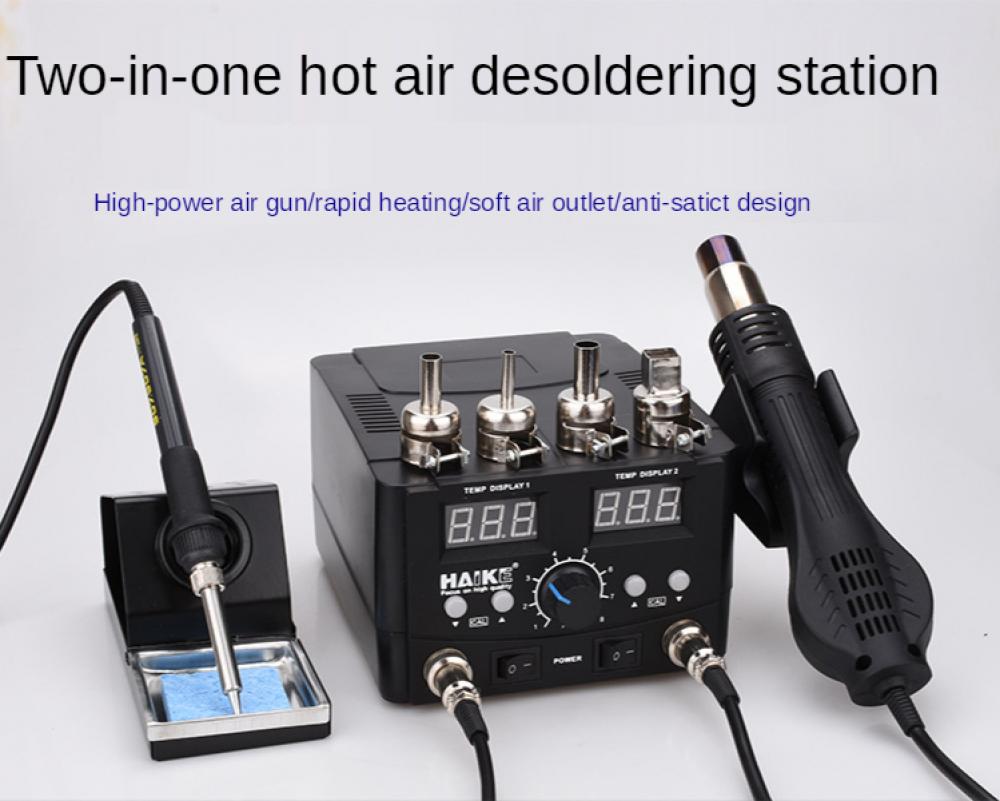 2 In 1 Soldering Rework Station 750W - Estação de solda digital led 2