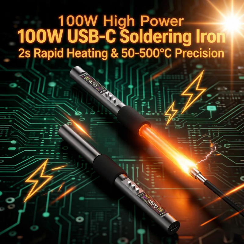 C210 Precision Soldering Station - Ferro de solda de 100W, aquecimento