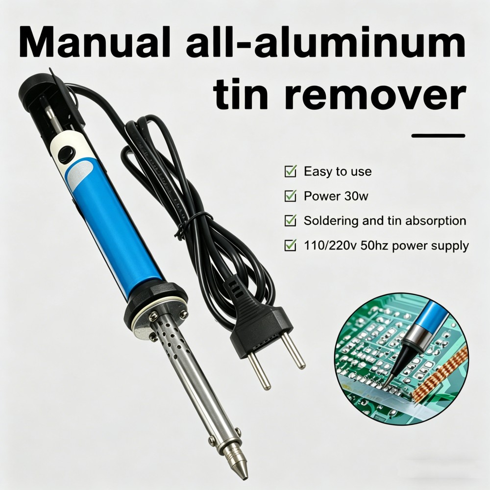 Desoldering Pump Electric Vacuum Station - Caneta Desoldadora Elétrica AC 220V, Ferro
