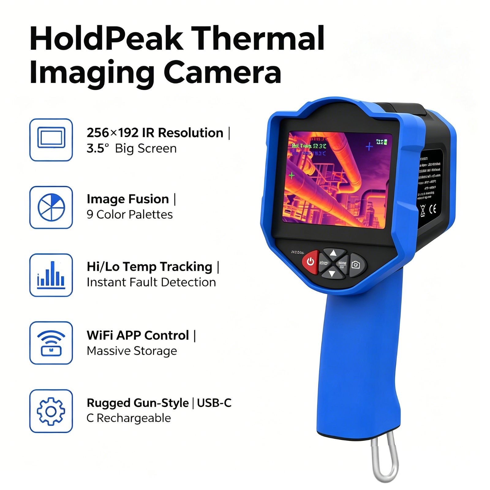 Thermal Imaging Camera Pcb Repair - Câmera de Imagem Térmica HoldPeak 256
