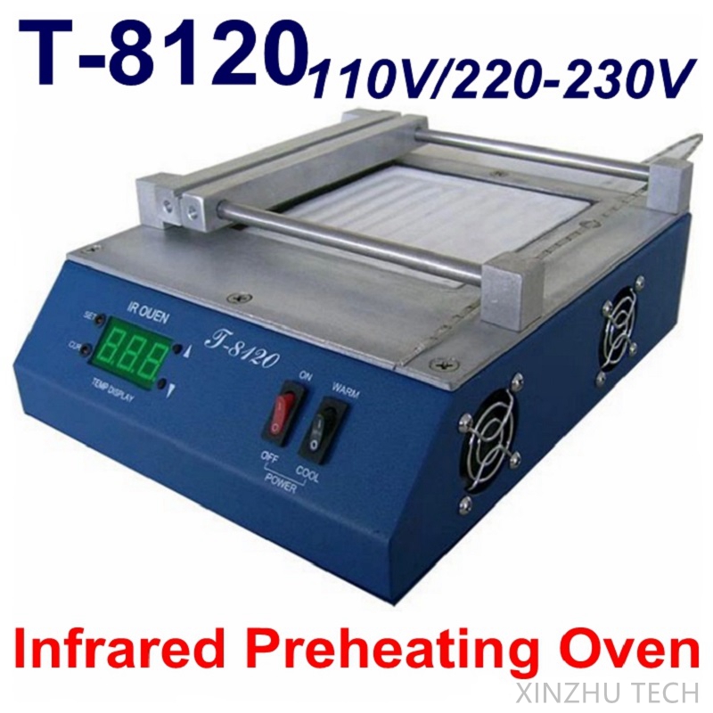 Infrared Bga Rework Station - Puhui T-8120 pré-aquecedor ir pré-aquecimento forno