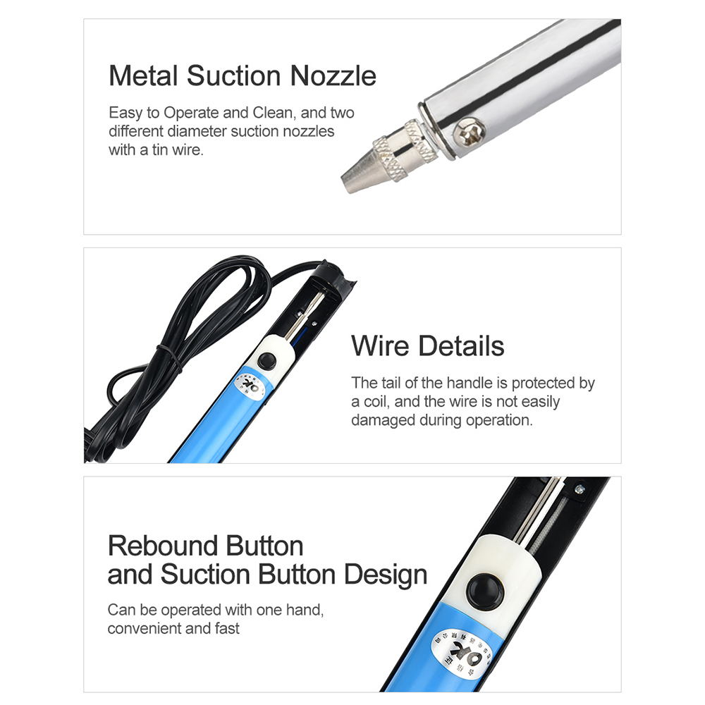 Caneta elétrica de sucção de e - Desoldering Pump Electric Vacuum Station avaliação e preço