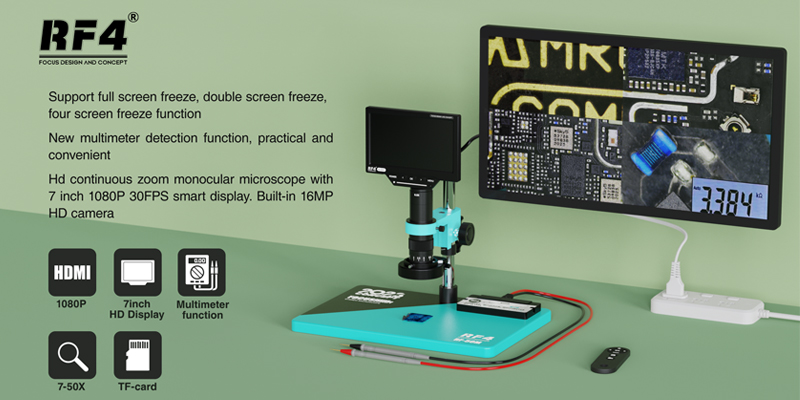 1080p 4k hdmi usb industrial c - Simul-Focal Industrial Microscope 4K Hdmi avaliação e preço