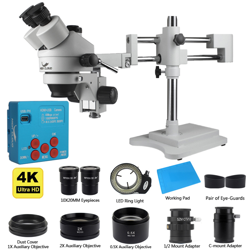 Câmera industrial 4k 48mp hdmi - Simul-Focal Industrial Microscope 4K Hdmi avaliação e preço