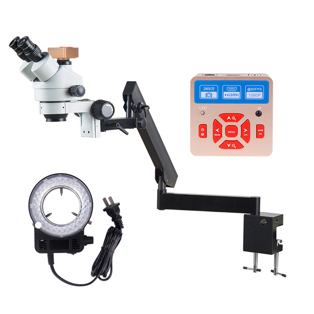 Braçadeira de Fixação Flexível - Trinocular Stereo Microscope 7X-45X avaliação e preço