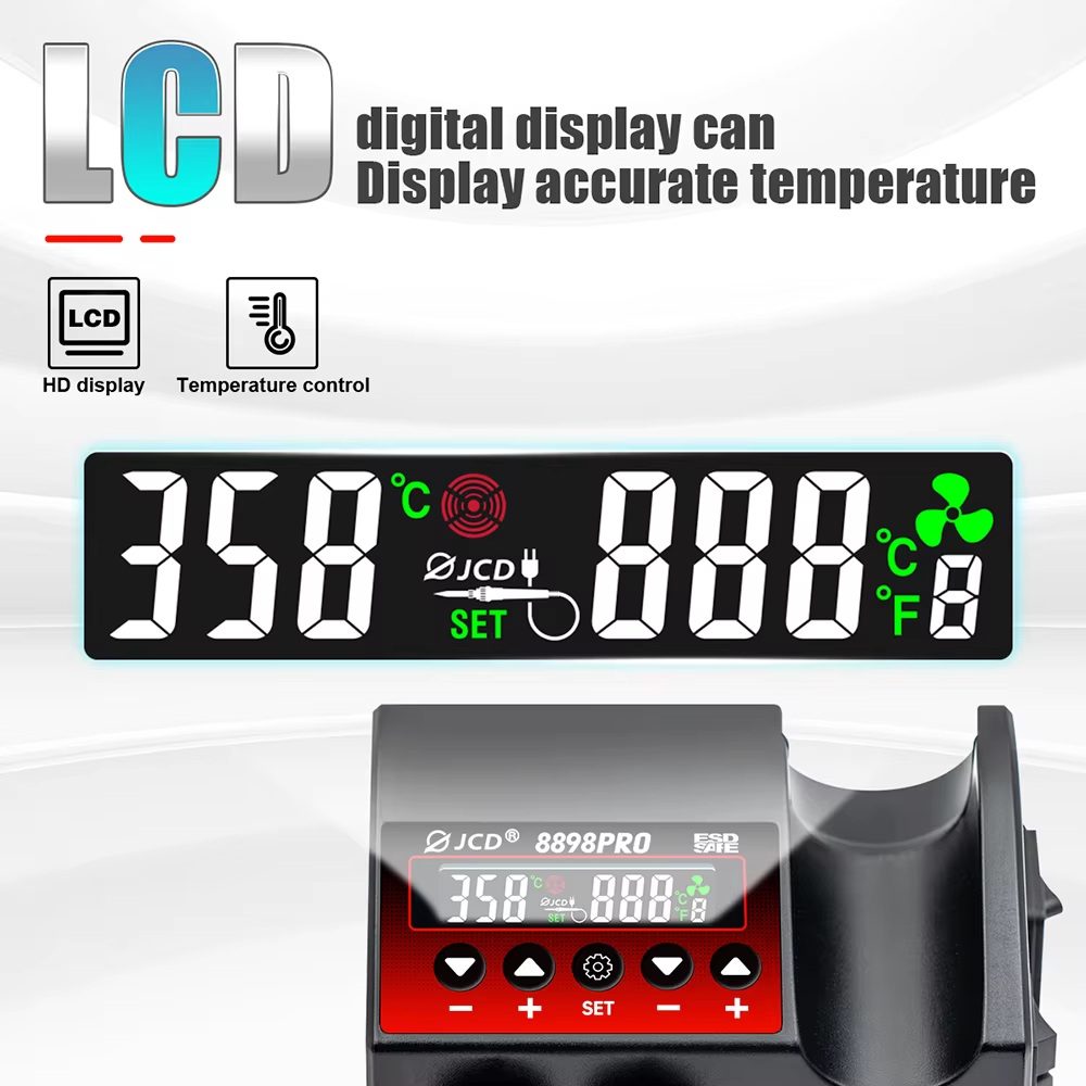 Jcd nova atualização 2 em 1 es - 2 In 1 Soldering Rework Station 750W avaliação e preço
