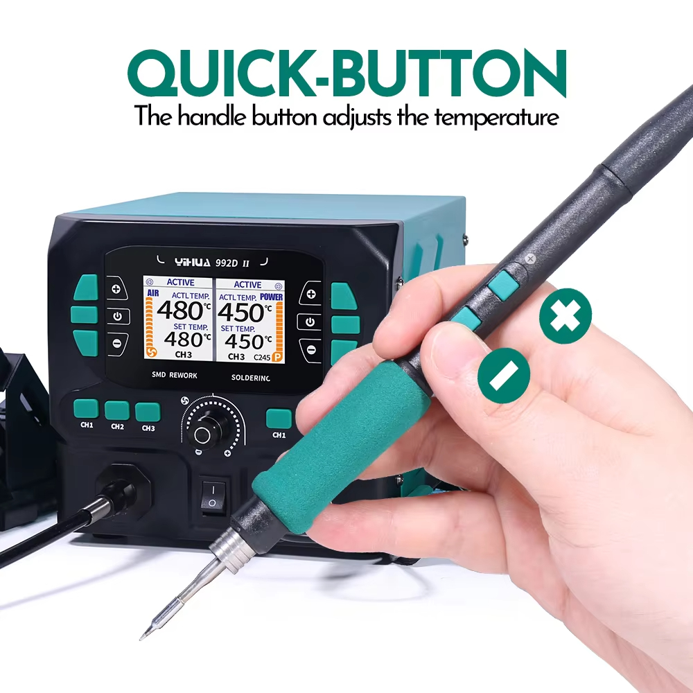 Estação de soldagem YIHUA 992D - C210 Precision Soldering Station avaliação e preço
