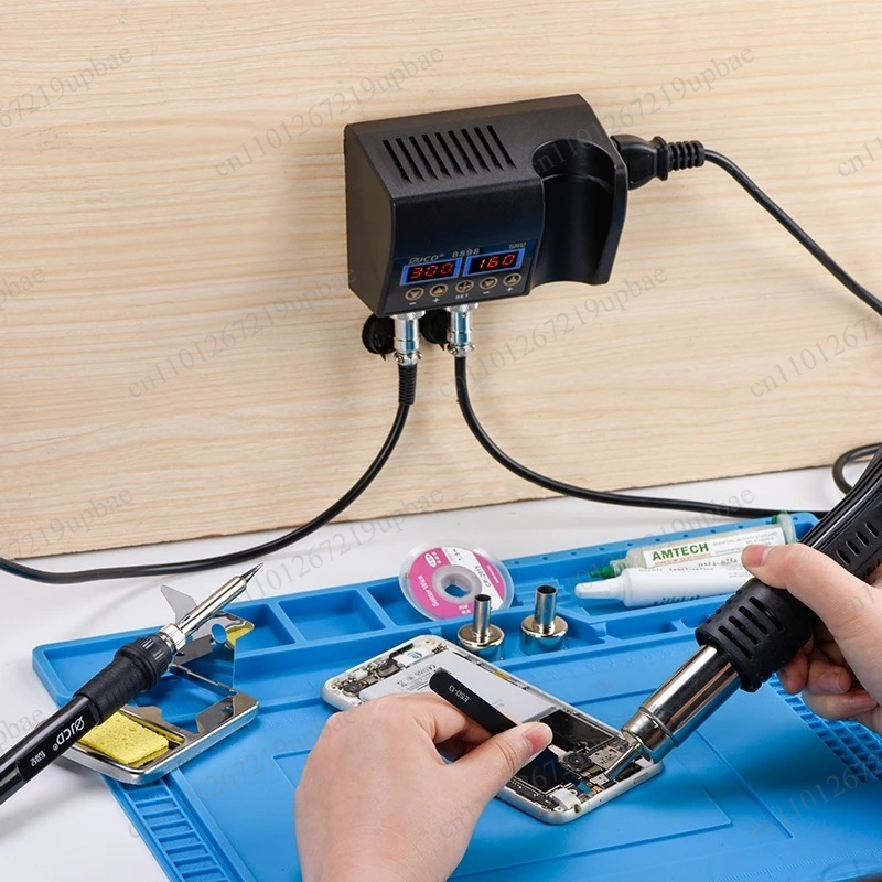 Estação de solda digital LCD 2 - 2 In 1 Soldering Rework Station 750W avaliação e preço