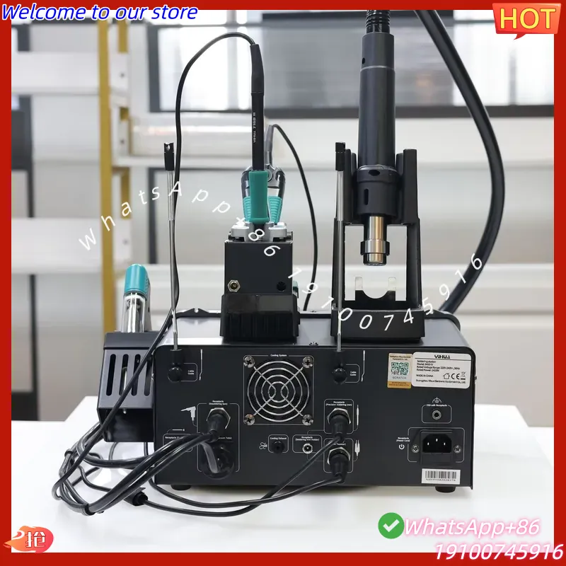 Estação de Solda 5 em 1 YIHUA- - Desoldering Pump Electric Vacuum Station avaliação e preço