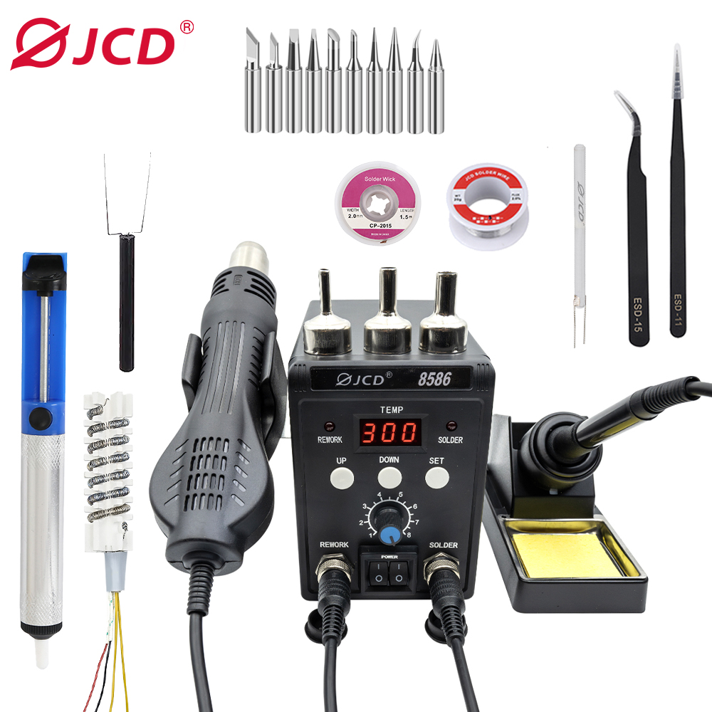 Estação de solda digital ESD 2 - 2 In 1 Soldering Rework Station 750W avaliação e preço