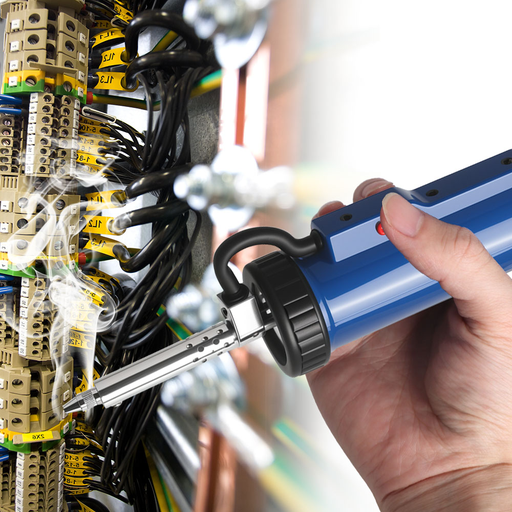 Ventosa elétrica de solda a vá - Desoldering Pump Electric Vacuum Station avaliação e preço