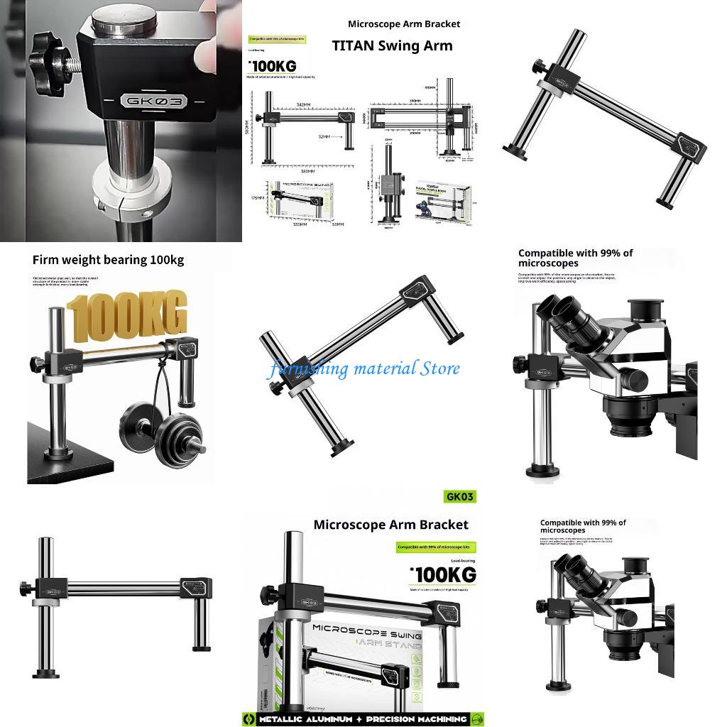 Bancadas trabalho industriais  - Articulating Arm Boom Stand Microscope avaliação e preço