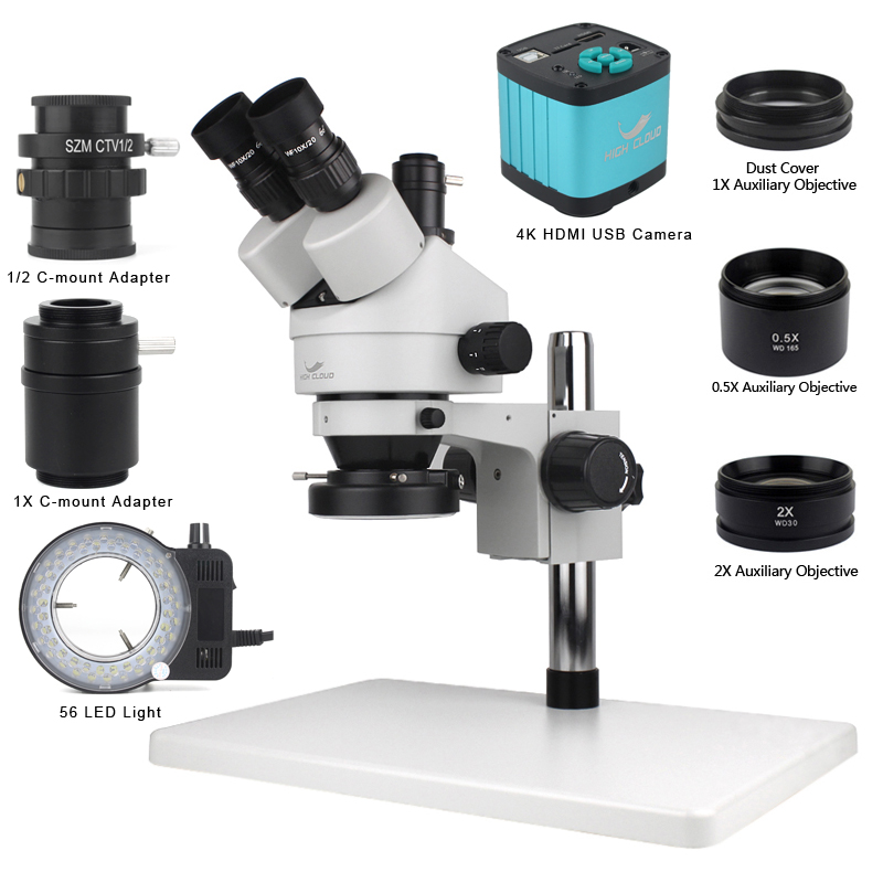 Laboratório de reparo de solda - Simul-Focal Industrial Microscope 4K Hdmi avaliação e preço