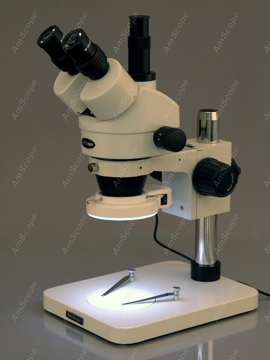 Microscópio Estéreo Trinocular - Trinocular Stereo Microscope 7X-45X avaliação e preço