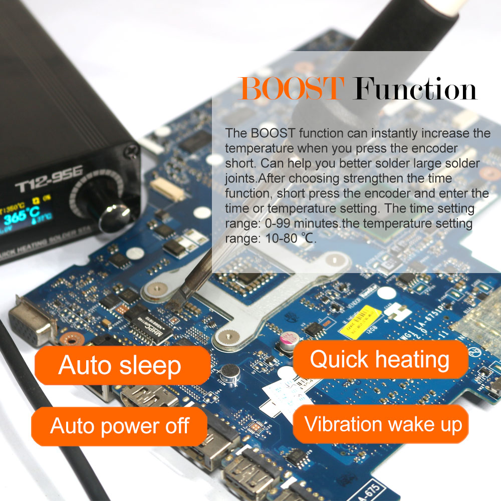 QUECOO-T12-956 Estação De Sold - T12 Soldering Station Oled avaliação e preço
